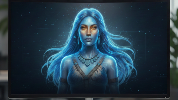 candidata hecha con IA