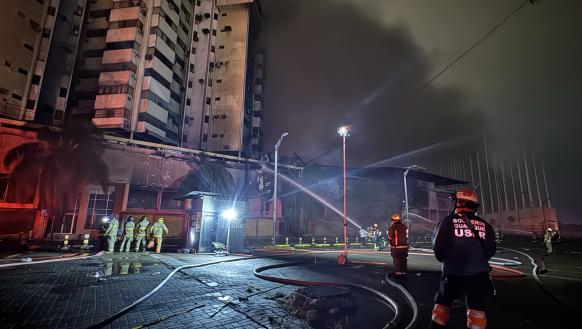 Incendio en el centro de Guayaquil