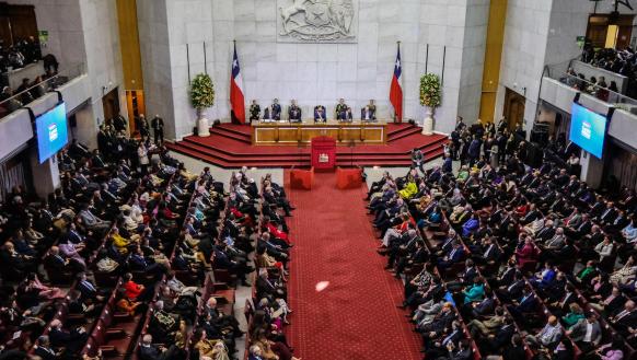 Congreso Nacional, en Valparaíso (Chile).