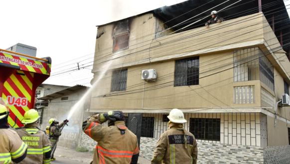 incendio en Mapasingue Este