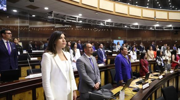 Valentina Centeno, jefe de bloque de ADN, habló de la conformación de las comisiones este 16 de mayo de 2025.