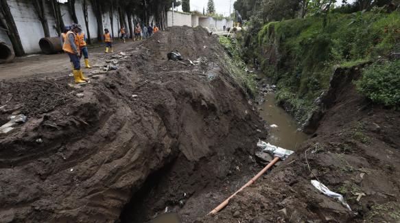 emergencia por lluvias en Quito