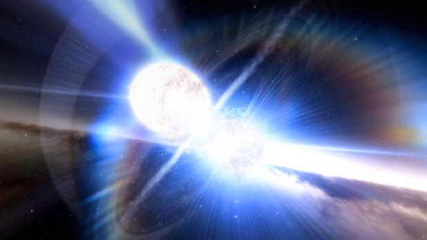 colisión de estrellas de neutrones.