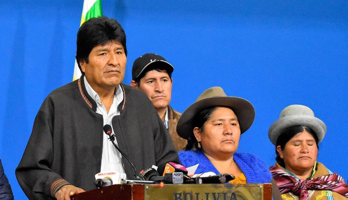 Evo Morales, expresidente de Bolivia