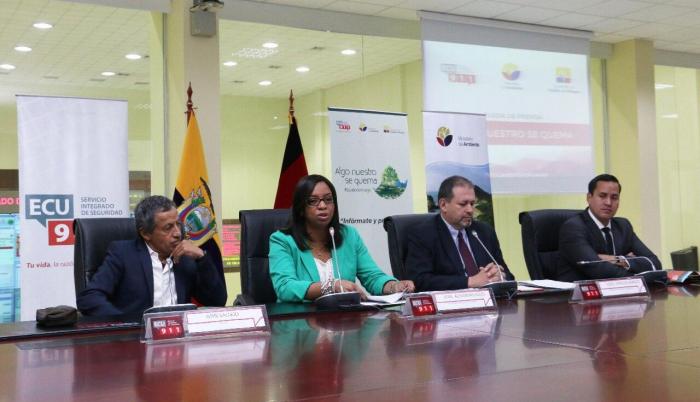 Secretaria de Gestión de Riesgos, Alexandra Ocles. Marzo 2020.