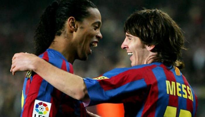 Ronaldinho y Messi