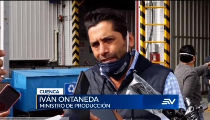 Iván Ontaneda, ministro de la Producción
