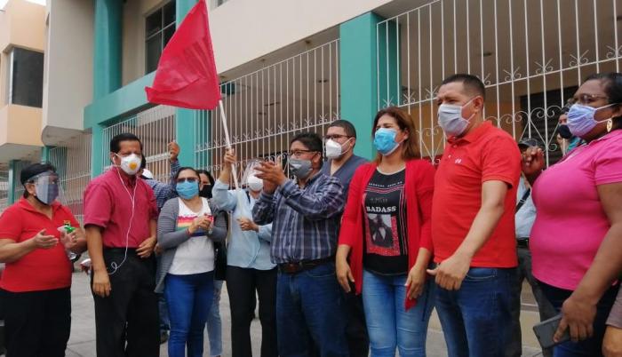Protesta de docentes