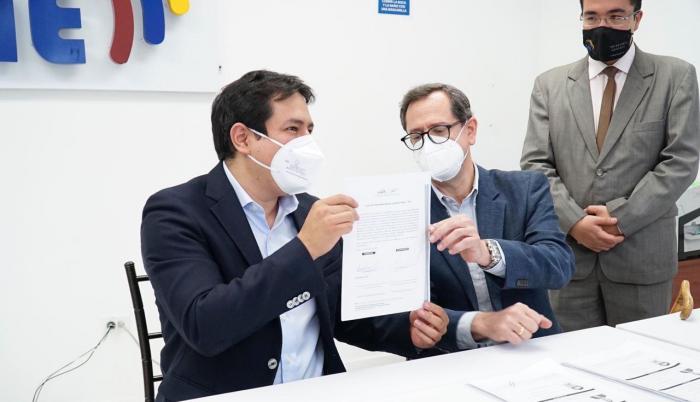 Arauz- CNE- Binomio- inscripción