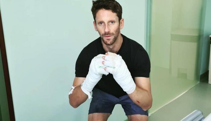Grosjean accidente F1