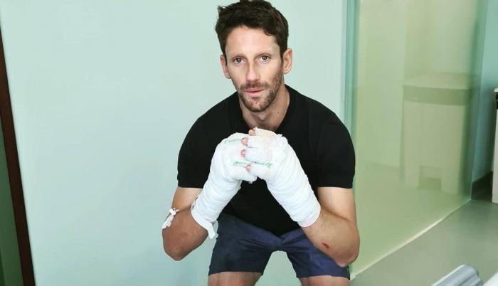 Grosjean accidente F1