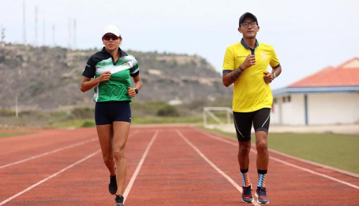 Paola Bonilla Daniel Pintado atletismo Ecuador