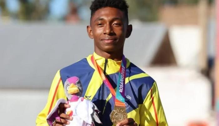Roy Chila oro salto largo Juegos Sudamericanos de la Juventud