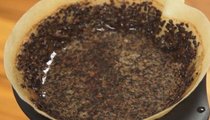 Proceso de filtración de café