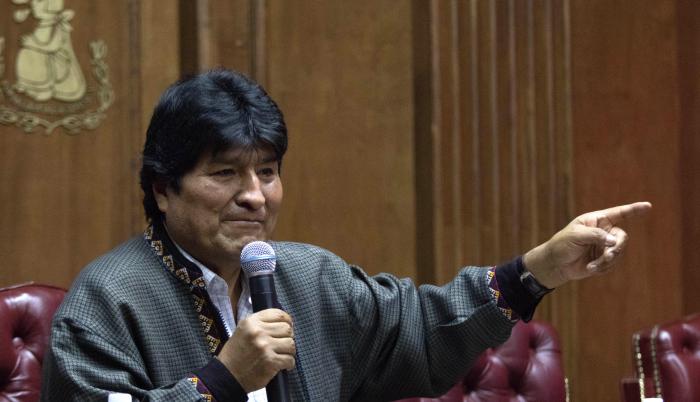 Evo Morales, expresidente de Bolivia.
