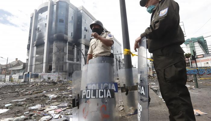 incendio contraloría reconstrucción paro nacional