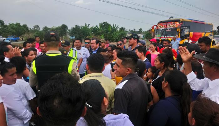 Protesta por accidentes de tránsito