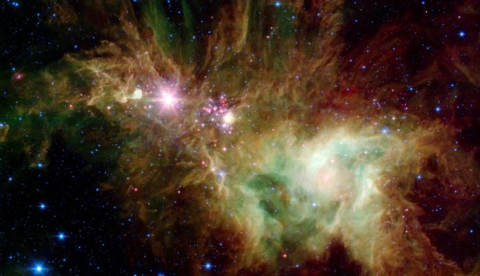 estrellas espacio copos de nieve NASA