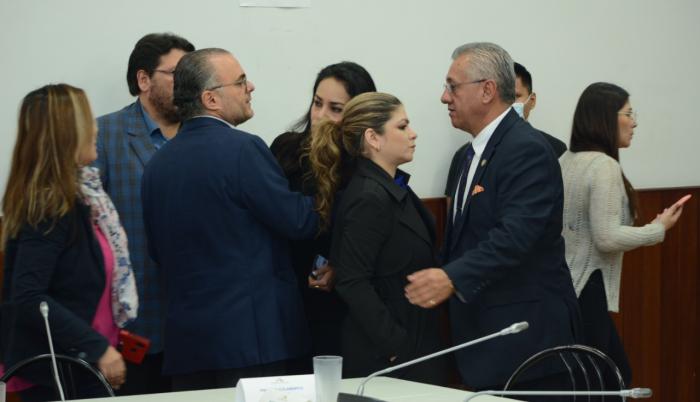 Asambleísta Colamarco con el asambleísta Fernando Flores
