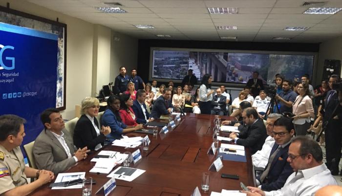 Autoridades locales y nacionales se reunieron ayer para hacer la rendición de cuentas del Plan Más Seguridad.