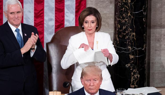 Nancy Pelosi en el Congreso de Estados Unidos.