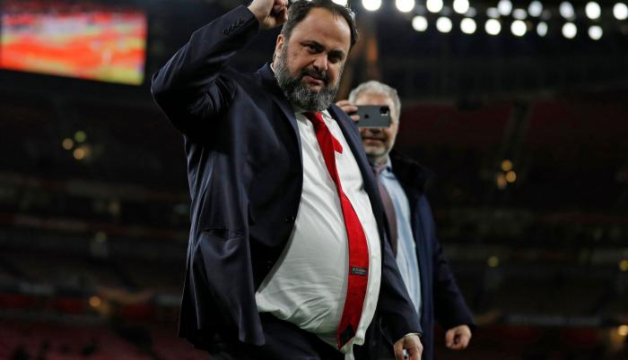 Olympiakos Evangelos Marinakis Arsenal Coronavirus