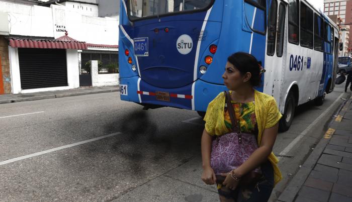 Contaminación de buses