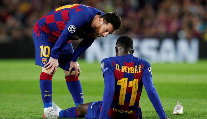 Messi y Dembélé