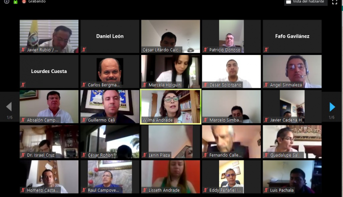 sesión virtual d ela Asamblea