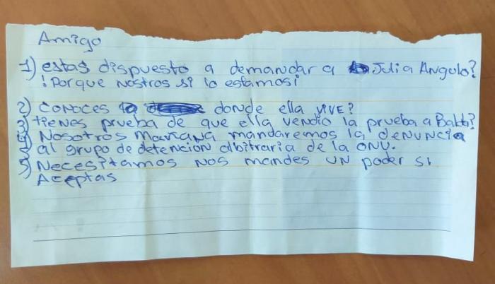 NOTA PARA ROMERO