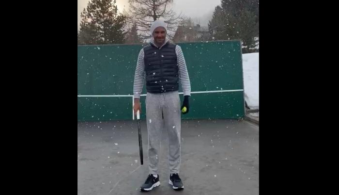 Roger Federer - entrenamiento 01