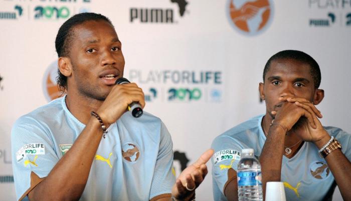 Drogba y Eto'o