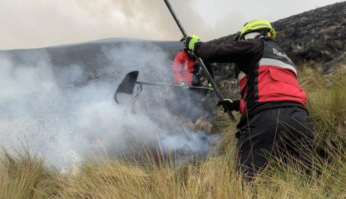 Incendio en Chimborazo. Texto: Patricia Oleas.