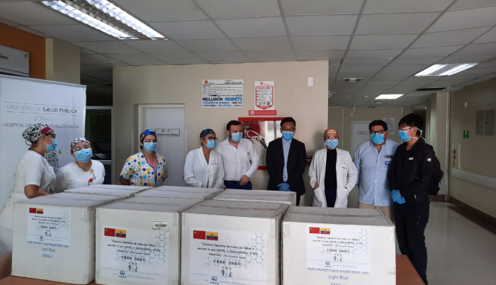 empresa china entrega mascarillas