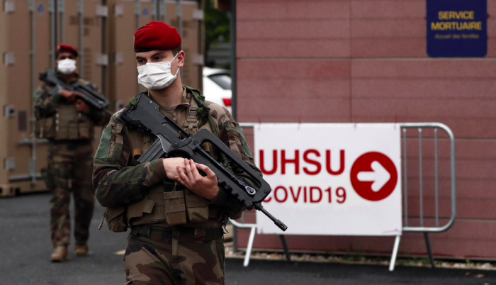 Coronavirus Paracaidistas militares franceses