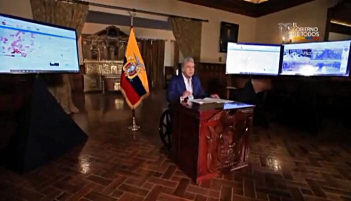 El centro de operaciones de Lenín Moreno.