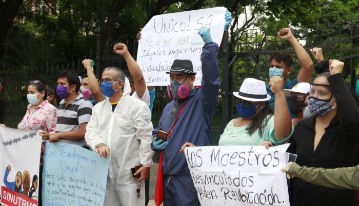 Protesta de docentes