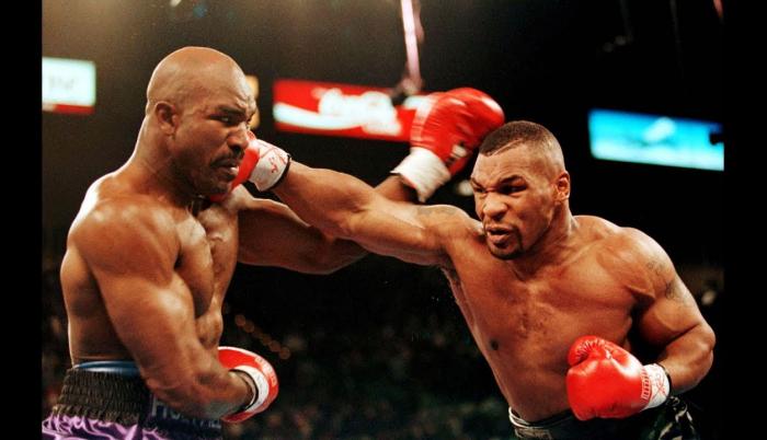 Evander-Holyfield-box-Tyson