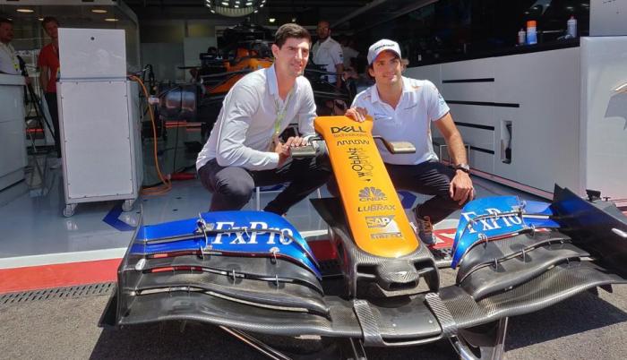 Courtois Carlos Sainz Fórmula Uno fútbol