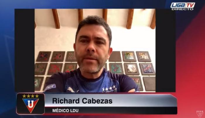 Richard-Cabezas-médico-Liga-Quito-entrenamientos-coronavirus