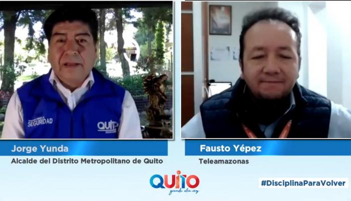Rueda de prensa de Jorge Yunda