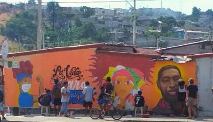 Racismo_Guayaquil_Mural_Socio Vivienda