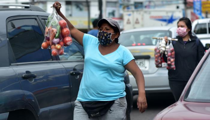 venta informales en las calles de Quito