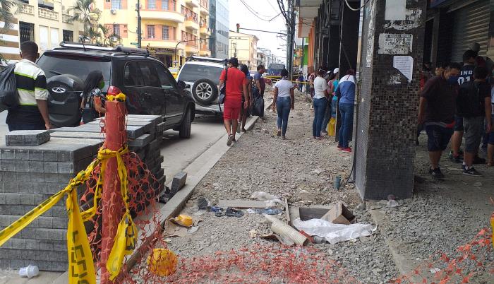 obras en el centro