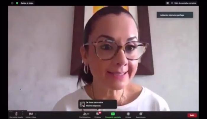 Marcela Aguiñaga, legisladora correísta