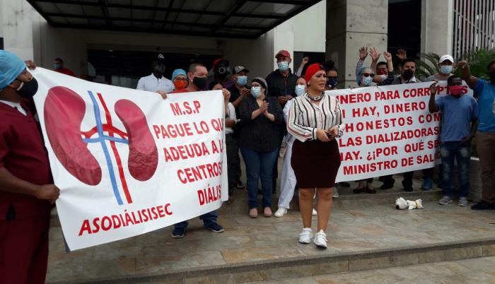 Enfermos renales protesta