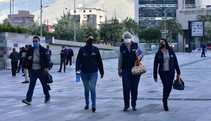 El sector público retoma actividades en la capital