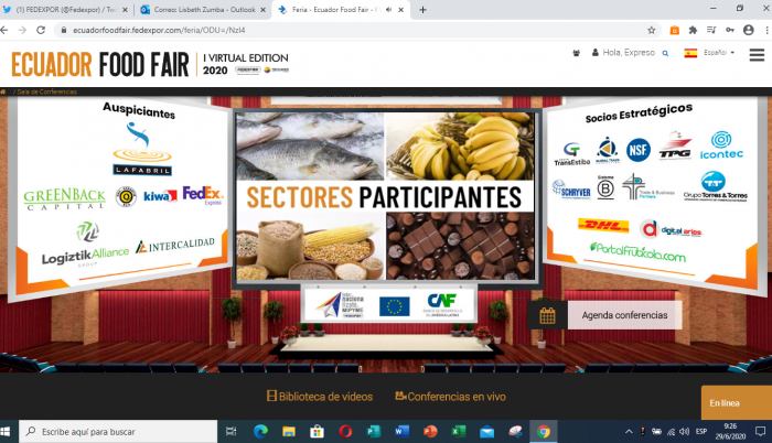 feria virtual+fedexpor+exportaciones+pandemia