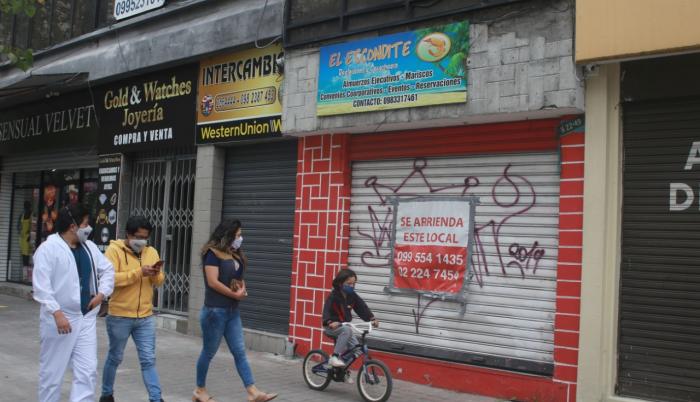 Arriendos+pandemia+desocupación+locales comerciales+Quito