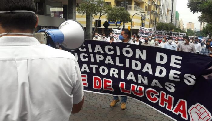 protesta de los alcaldes